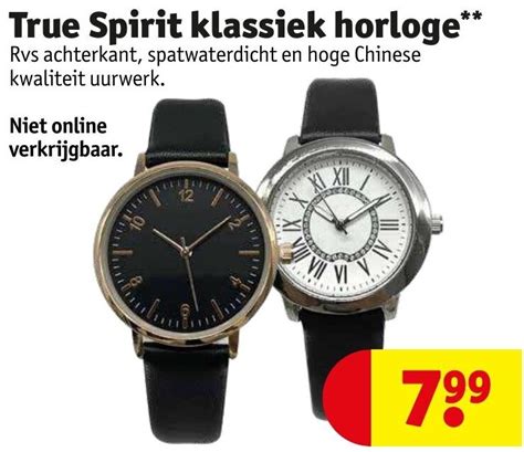 True Spirit horloge promotie bij Kruidvat.